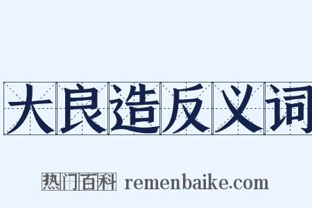 大良造反义词是什么意思的图片